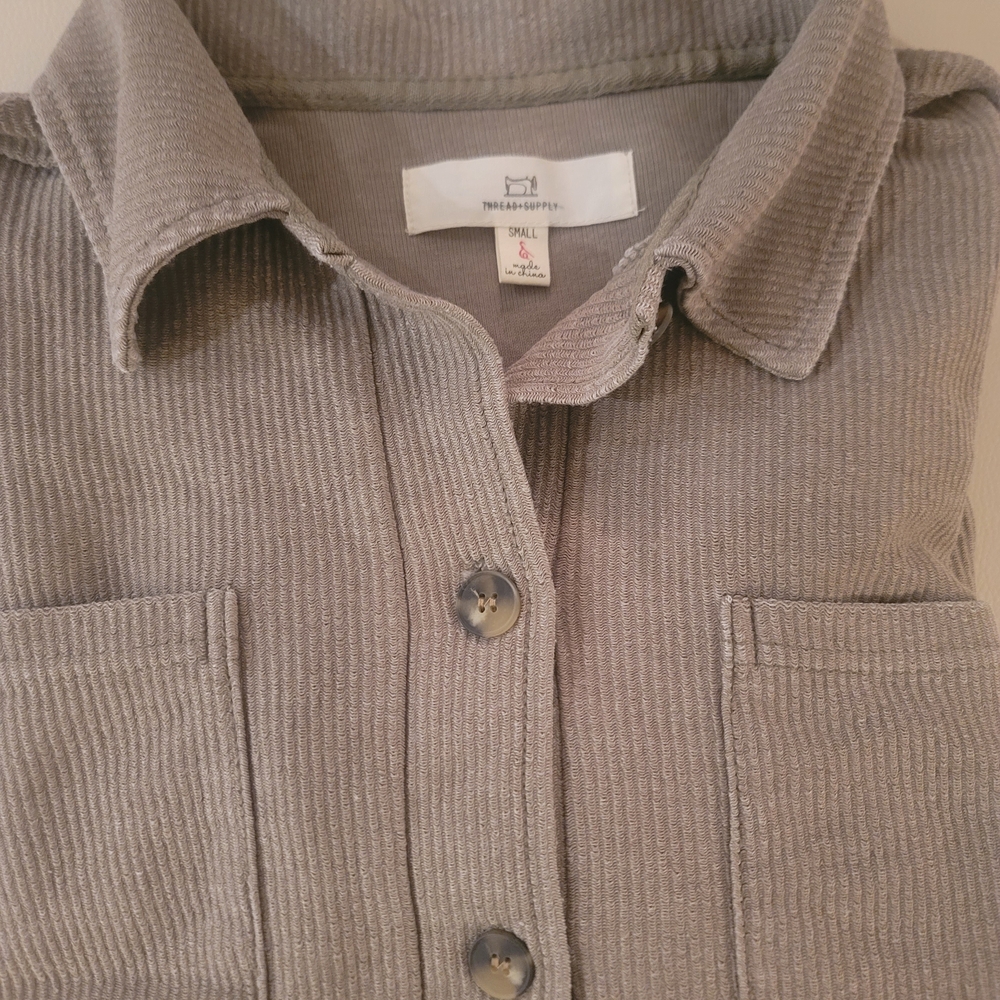 Thread & Supply Brown Corduroy Shirt